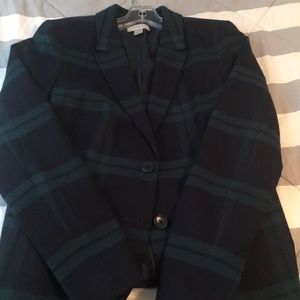 Loft scotch plaid blazer - size 4 - EUC